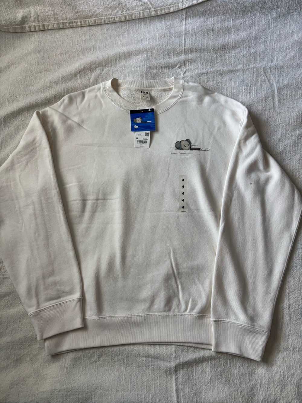 UNIQLO KAWS White Graphic Crewneck Sweater
